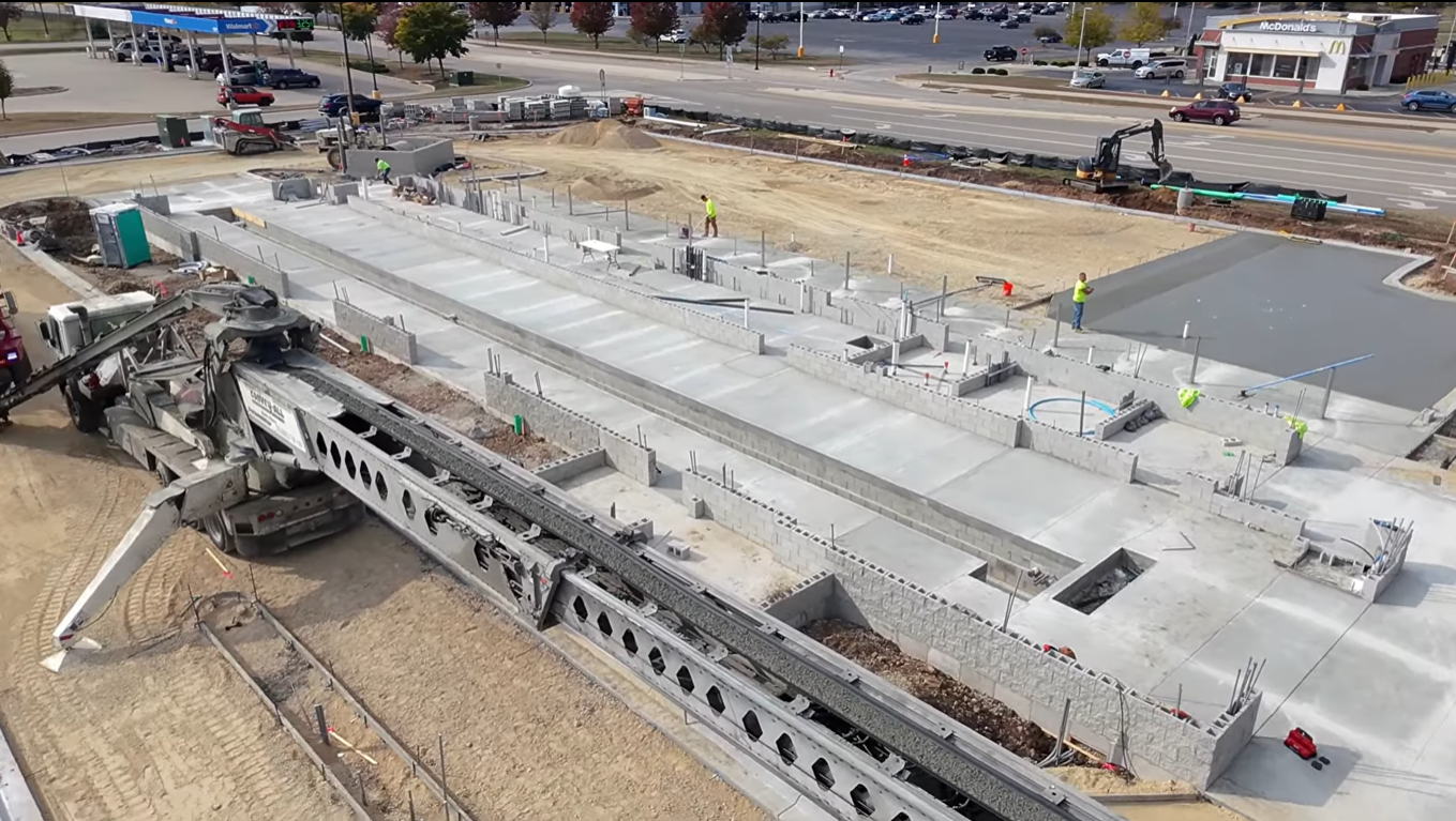 Commercial concrete foundation project in Milwaukee